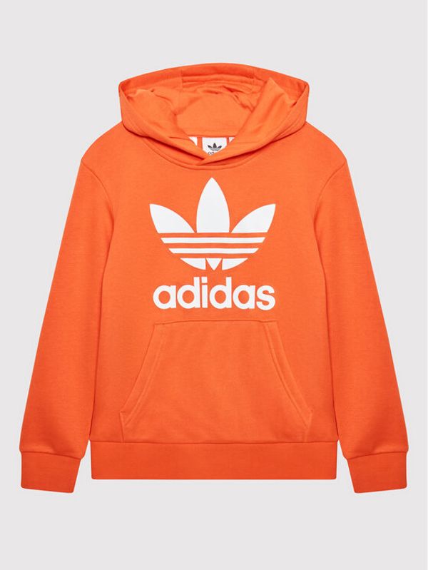 adidas adidas Суитшърт Trefoil HK0273 Оранжев Regular Fit