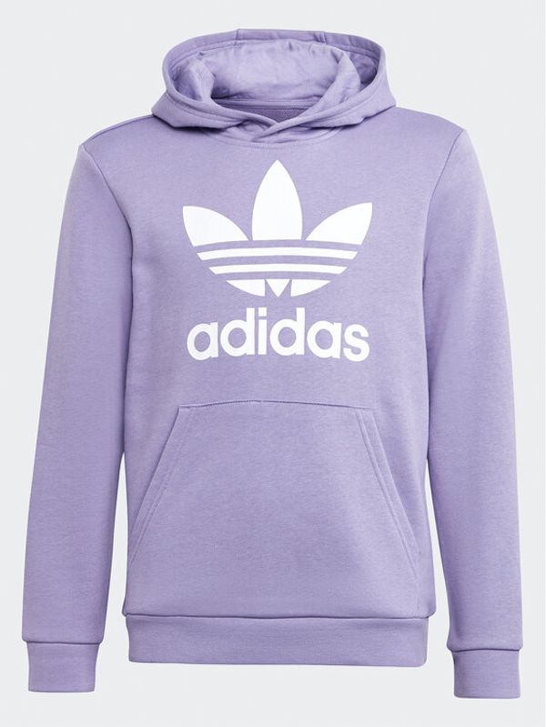 adidas adidas Суитшърт Trefoil Hoodie IB9983 Виолетов Regular Fit