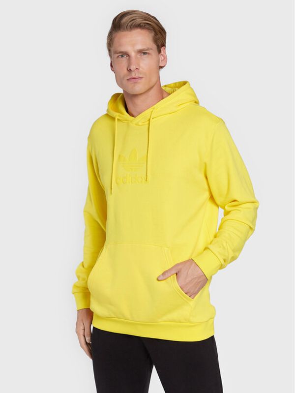 adidas adidas Суитшърт Trefoil Series Street HK2791 Жълт Regular Fit