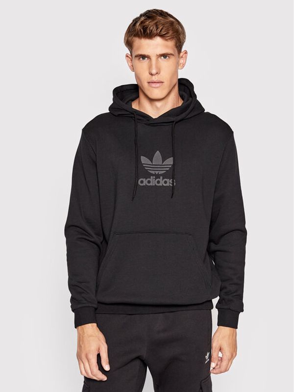 adidas adidas Суитшърт Trefoil Series Street HS8895 Черен Relaxed Fit