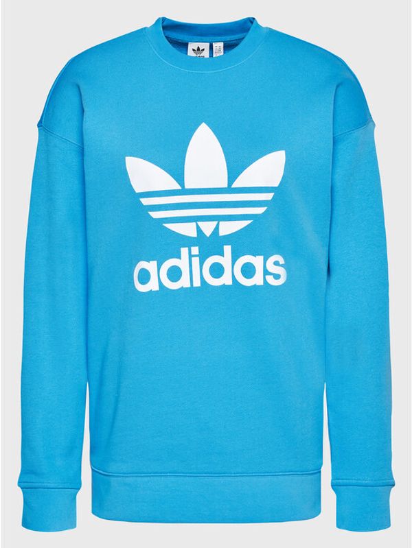 adidas adidas Суитшърт Treofil Crew HL6677 Син Regular Fit