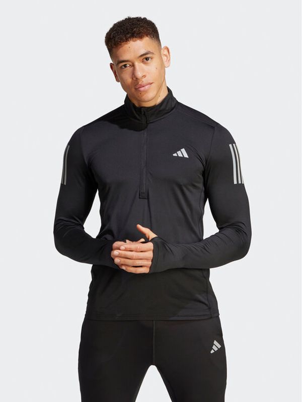 adidas adidas Тениска от техническо трико Own the Run IK9562 Черен Regular Fit
