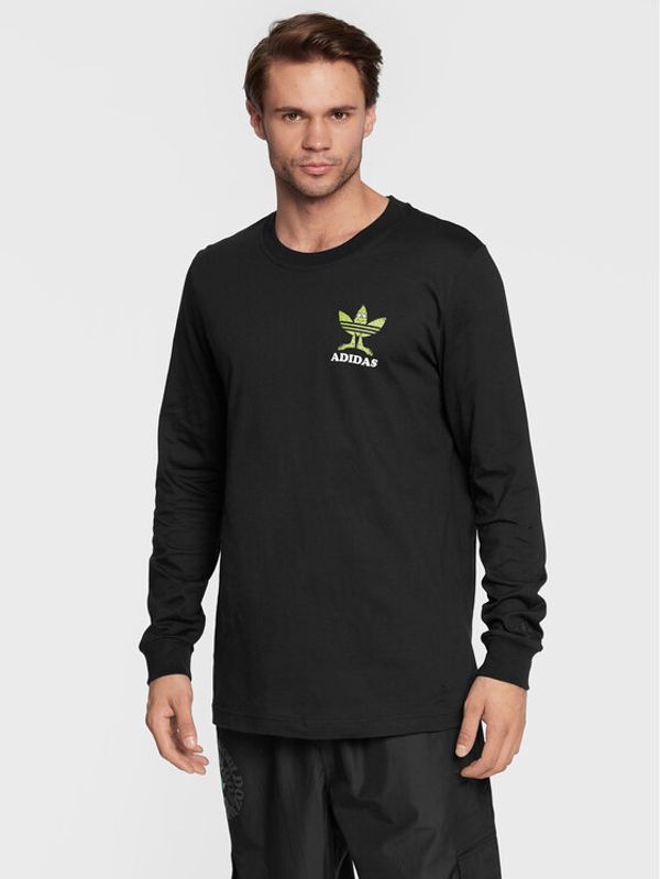 adidas adidas Тениска с дълъг ръкав Fun HM2490 Черен Regular Fit