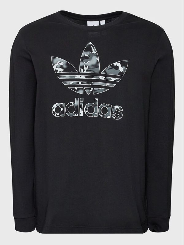 adidas adidas Тениска с дълъг ръкав HR3527 Черен Regular Fit