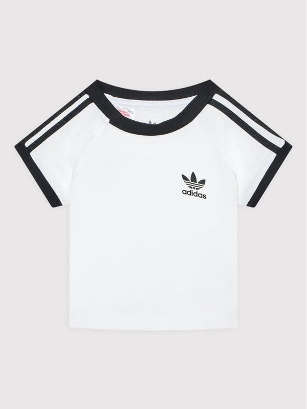 adidas adidas Тишърт 3-Stripes DV2824 Бял Regular Fit