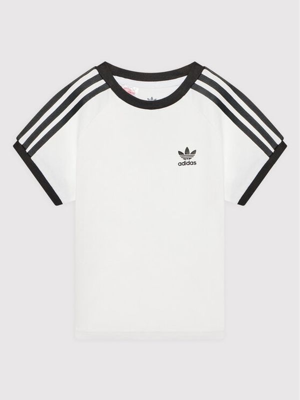 adidas adidas Тишърт Adicolor 3-Stripes H31181 Бял Regular Fit