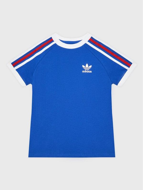 adidas adidas Тишърт adicolor 3-Stripes HL9405 Тъмносин Loose Fit