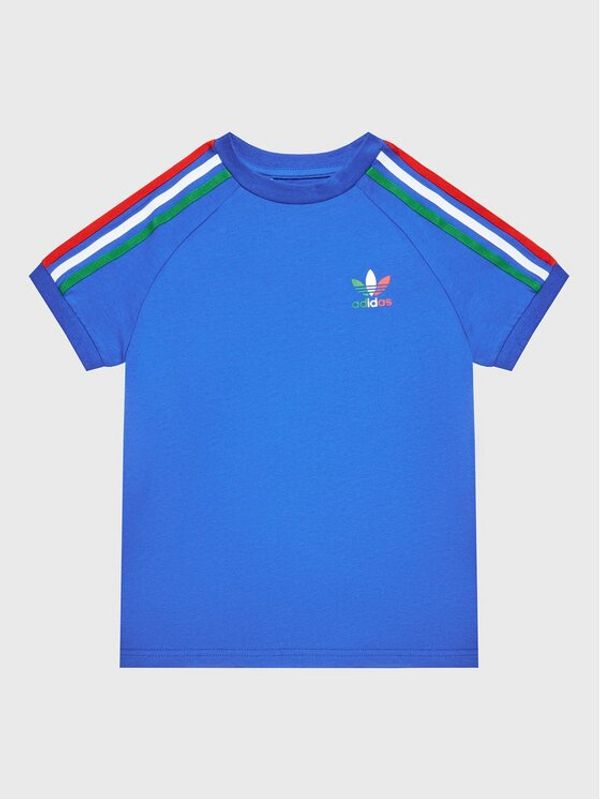 adidas adidas Тишърт adicolor 3-Stripes HL9410 Син Loose Fit
