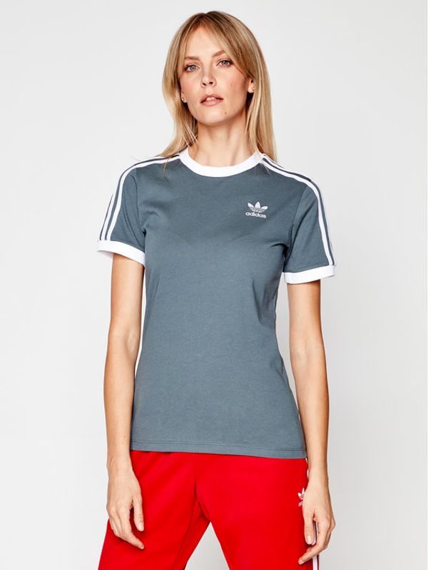 adidas adidas Тишърт adicolor Clasics 3-Stripes GN2914 Сив Regular Fit