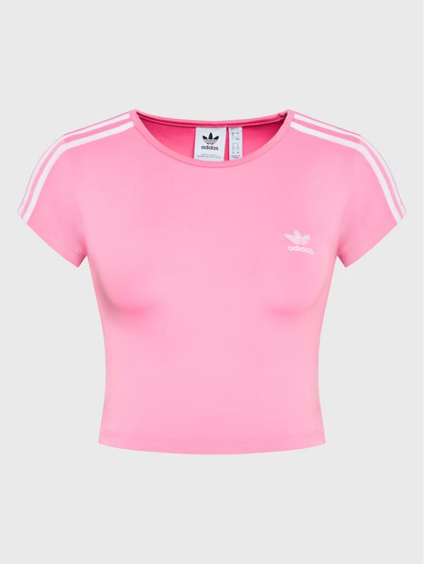 adidas adidas Тишърт adicolor Classics 3-Stripes HM4712 Розов Extra Slim Fit