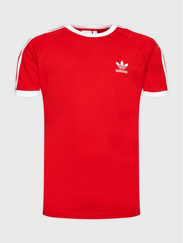 adidas adidas Тишърт adicolor Classics 3-Stripes IA4852 Червен Slim Fit