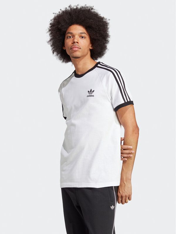 adidas adidas Тишърт Adicolor Classics 3-Stripes T-Shirt IA4846 Бял Slim Fit