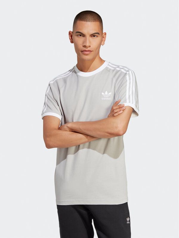 adidas adidas Тишърт Adicolor Classics 3-Stripes T-Shirt IA4851 Сив Slim Fit
