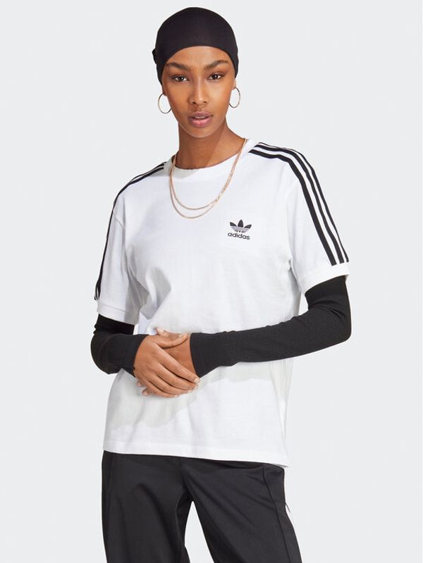 adidas adidas Тишърт Adicolor Classics 3-Stripes T-Shirt IB7410 Бял Regular Fit
