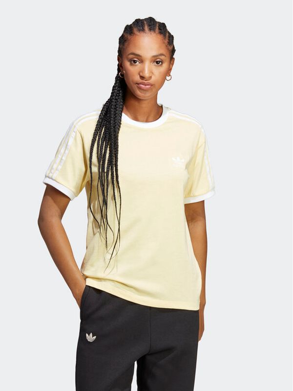 adidas adidas Тишърт Adicolor Classics 3-Stripes T-Shirt IB7412 Жълт Regular Fit