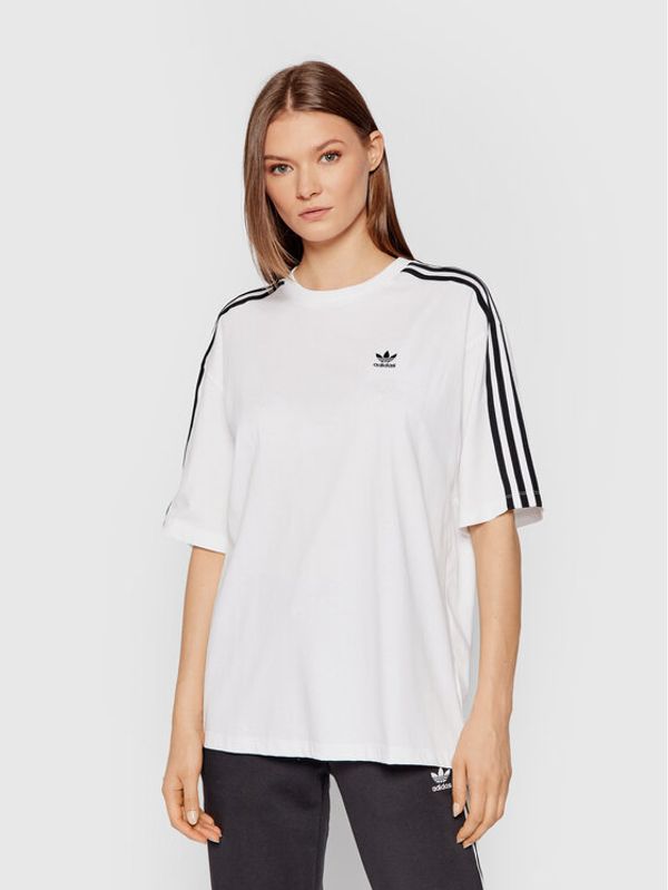 adidas adidas Тишърт adicolor Classics H37796 Бял Oversize