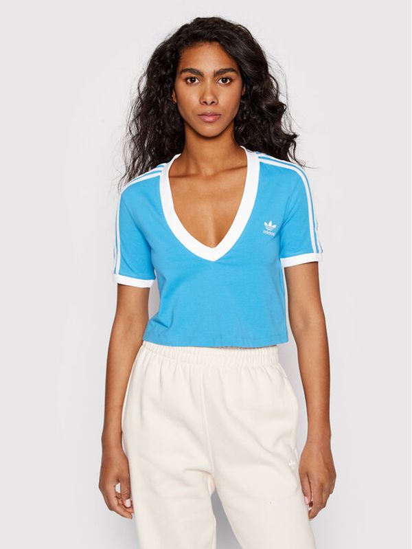 adidas adidas Тишърт adicolor Classics HC2035 Син Regular Fit