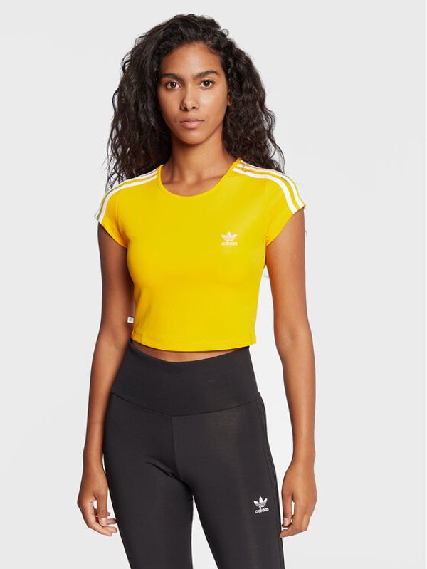 adidas adidas Тишърт adicolor Classics HM6400 Жълт Regular Fit