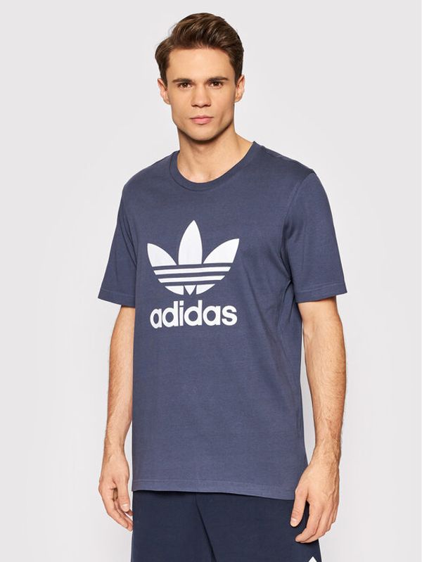 adidas adidas Тишърт adicolor Classics Trefoil HE9512 Тъмносин Regular Fit