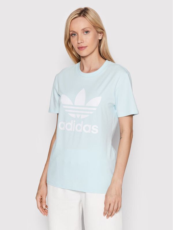 adidas adidas Тишърт adicolor Classics Trefoil HK9638 Син Regular Fit