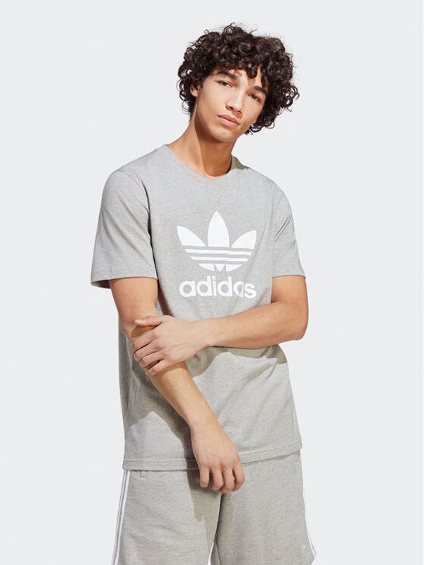 adidas adidas Тишърт Adicolor Classics Trefoil T-Shirt IA4817 Сив Regular Fit