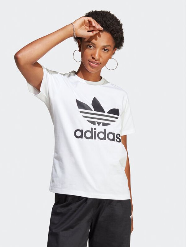 adidas adidas Тишърт Adicolor Classics Trefoil T-Shirt IB7420 Бял Regular Fit