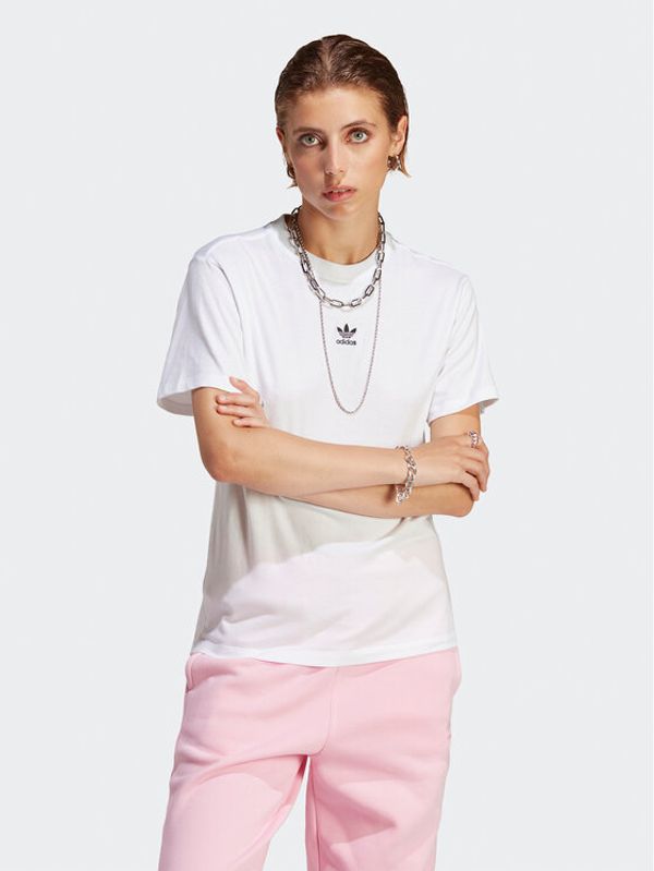 adidas adidas Тишърт Adicolor Essentials Regular T-Shirt IC1831 Бял Regular Fit