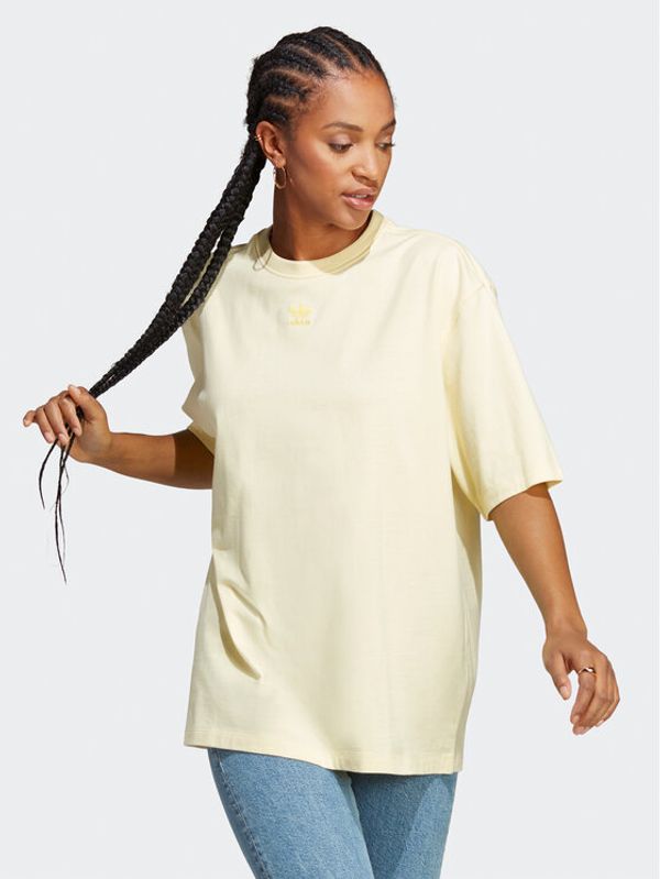 adidas adidas Тишърт Adicolor Essentials T-Shirt IA1248 Жълт Loose Fit