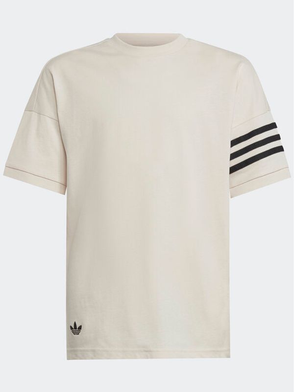 adidas adidas Тишърт Adicolor T-Shirt IC6146 Бежов Loose Fit