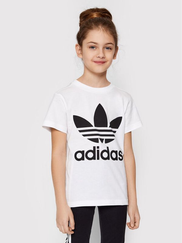 adidas adidas Тишърт adicolor Trefoil H25246 Бял Regular Fit