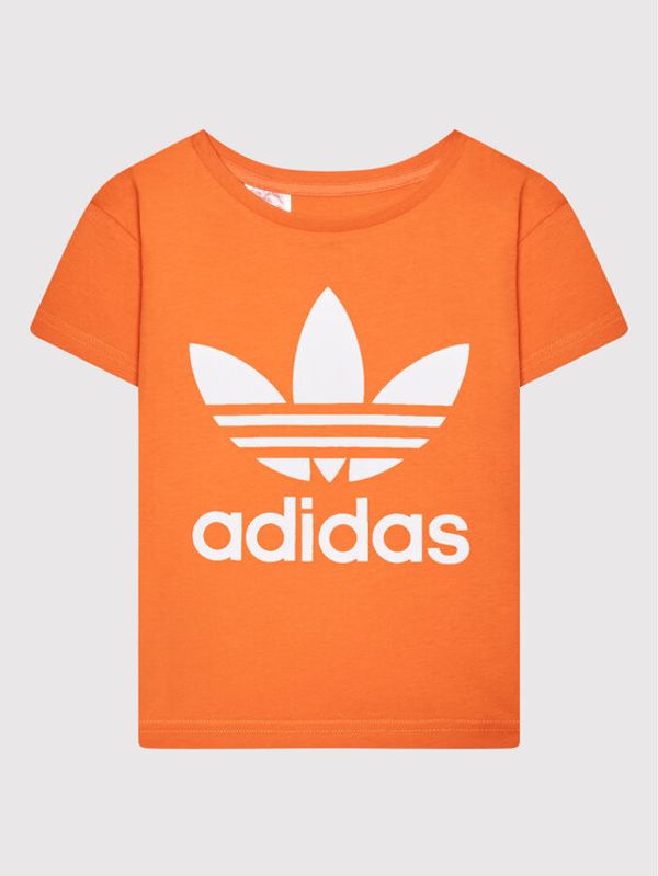 adidas adidas Тишърт adicolor Trefoil HK2907 Оранжев Regular Fit