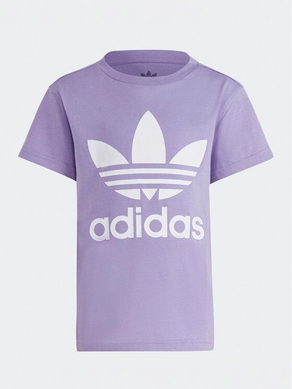 adidas adidas Тишърт Adicolor Trefoil T-Shirt IC9120 Виолетов Regular Fit
