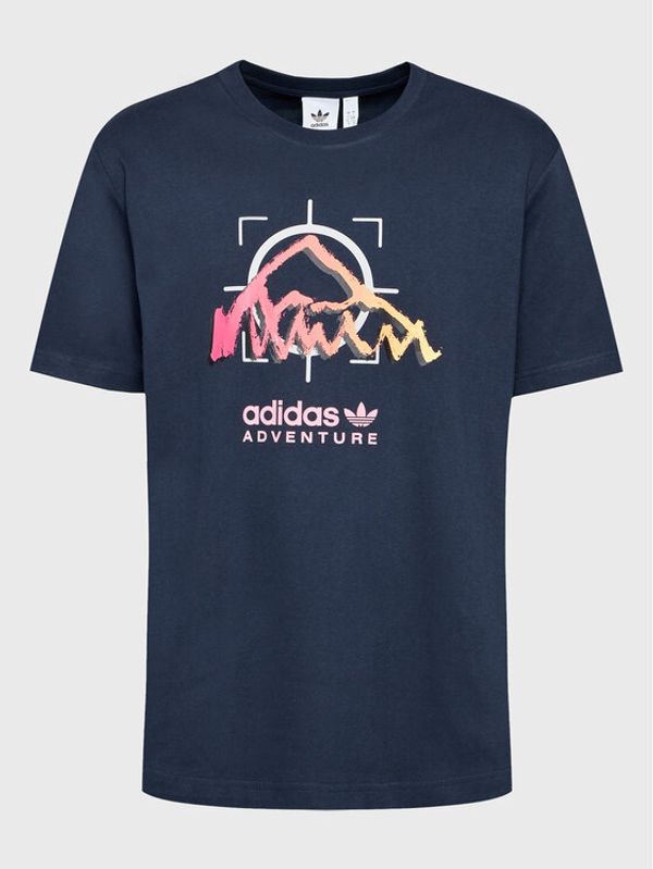 adidas adidas Тишърт Adventure Ride HK4981 Тъмносин Relaxed Fit