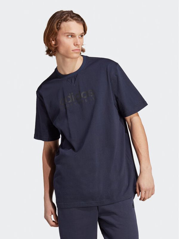 adidas adidas Тишърт All SZN Graphic T-Shirt IC9812 Син Loose Fit