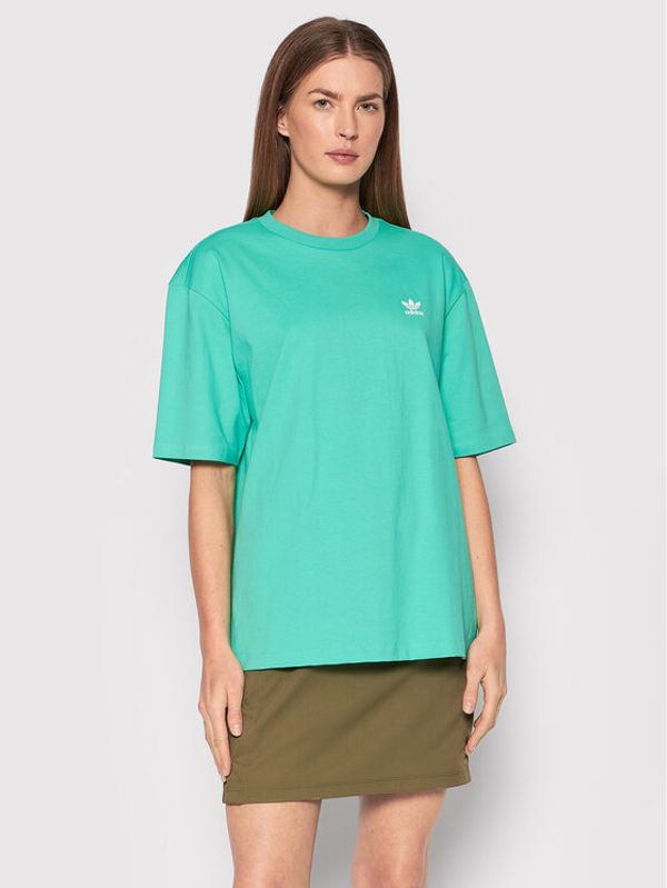 adidas adidas Тишърт Always Original Graphic HF2020 Зелен Relaxed Fit