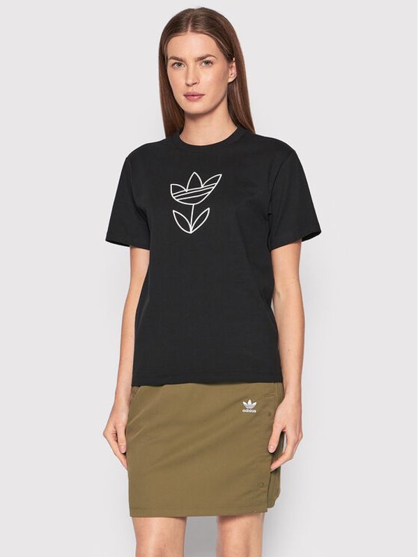 adidas adidas Тишърт Always Original Graphic HF2026 Черен Regular Fit