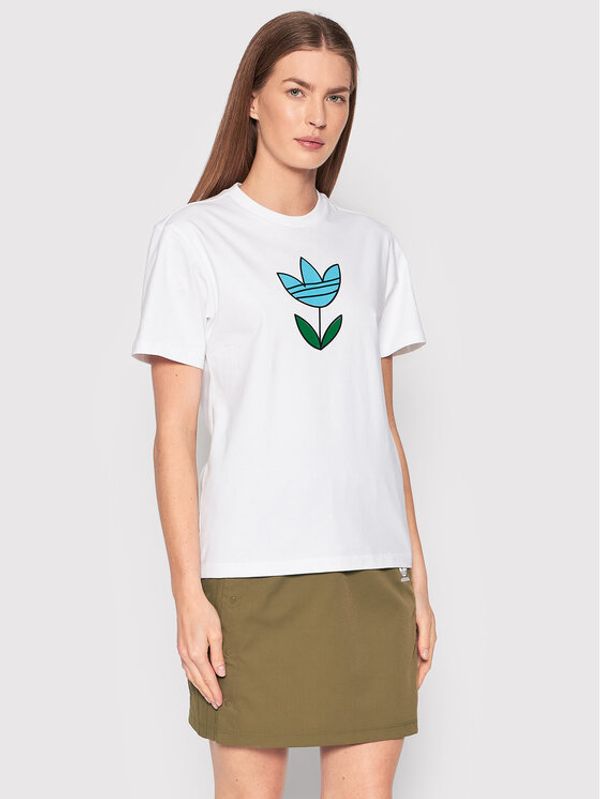 adidas adidas Тишърт Always Original Graphic HF2027 Бял Regular Fit