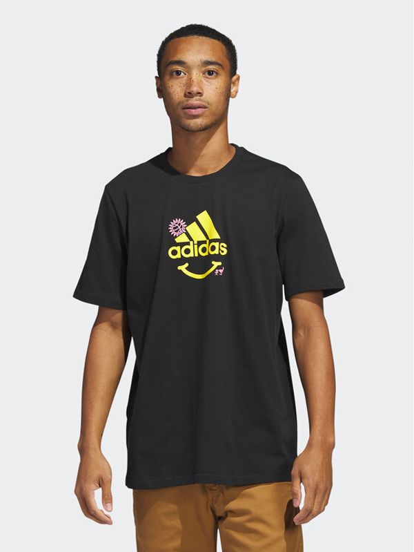 adidas adidas Тишърт Change Through Sports Graphic IC1674 Черен Regular Fit