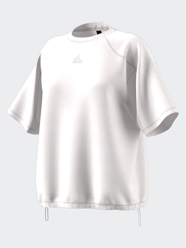 adidas adidas Тишърт City Escape Loose-Fit T-Shirt HU0239 Бежов Loose Fit