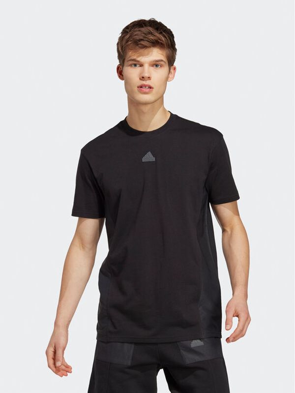 adidas adidas Тишърт City Escape T-Shirt IC9723 Черен Regular Fit