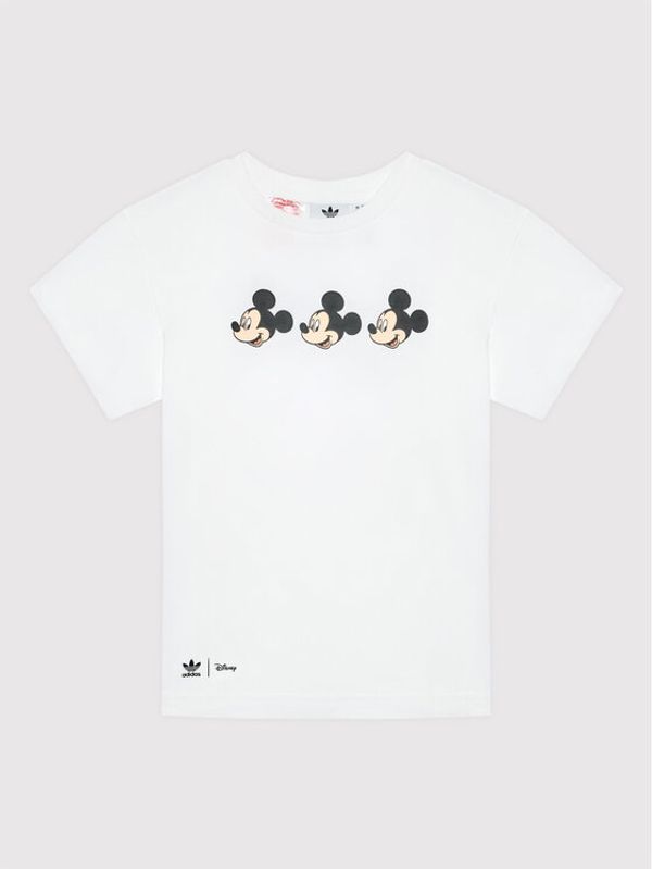 adidas adidas Тишърт DISNEY Mickey And Friends H20317 Бял Regular Fit