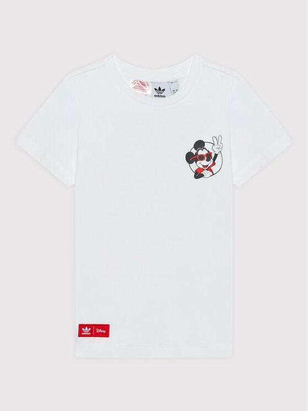 adidas adidas Тишърт Disney Mickey And Friends HF7523 Бял Regular Fit