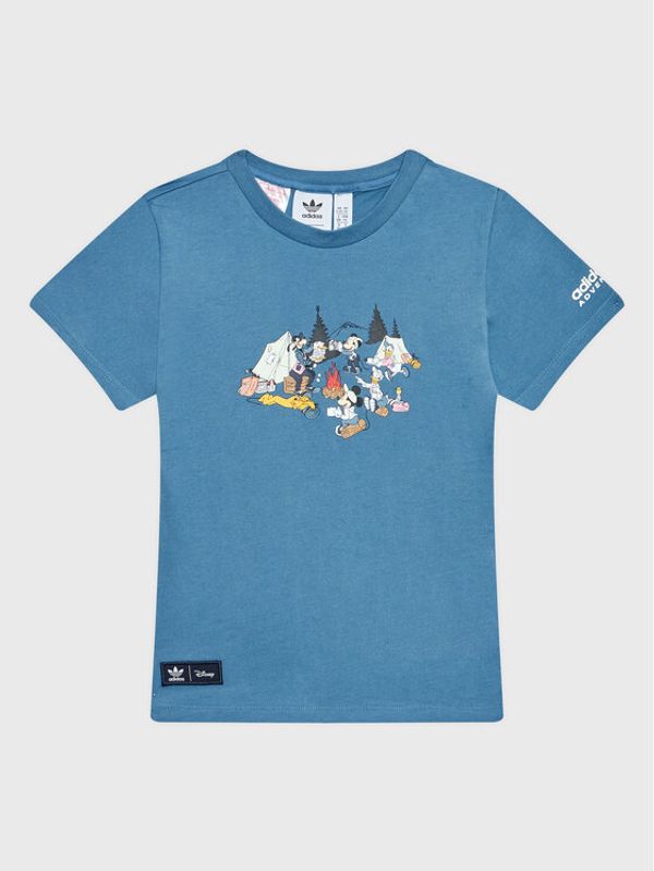 adidas adidas Тишърт Disney Mickey And Friends HK9777 Син Regular Fit