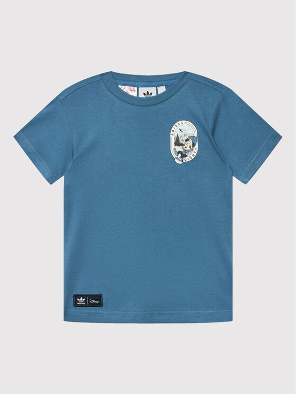 adidas adidas Тишърт Disney Mickey And Friends HK9802 Син Regular Fit