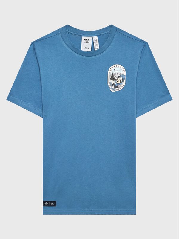 adidas adidas Тишърт DISNEY Mickey And Friends Tee HK9781 Син Regular Fit
