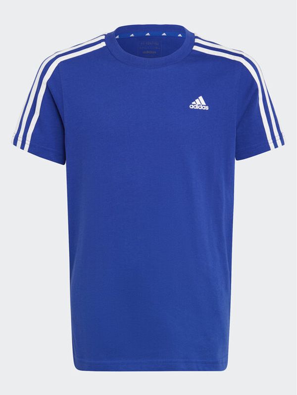 adidas adidas Тишърт Essentials 3-Stripes Cotton T-Shirt IC0604 Син Regular Fit
