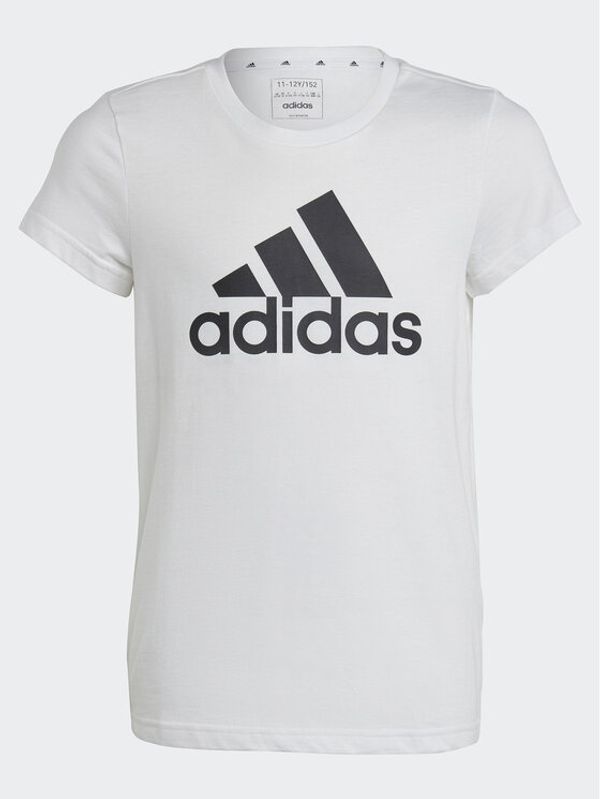 adidas adidas Тишърт Essentials Big Logo Cotton T-Shirt IC6121 Бял Slim Fit