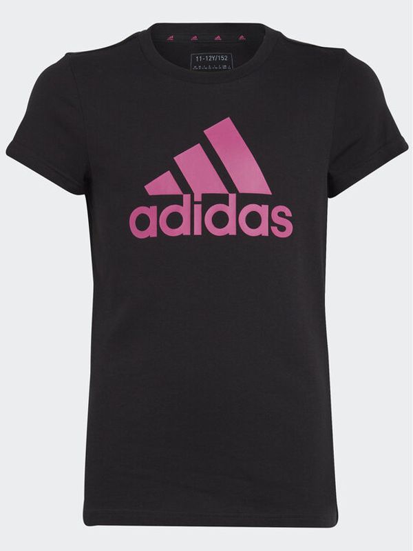 adidas adidas Тишърт Essentials Big Logo Cotton T-Shirt IC6122 Черен Slim Fit