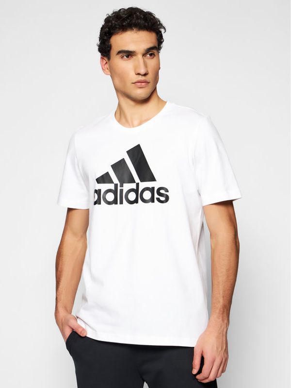 adidas adidas Тишърт Essentials Big Logo GK9121 Бял Regular Fit