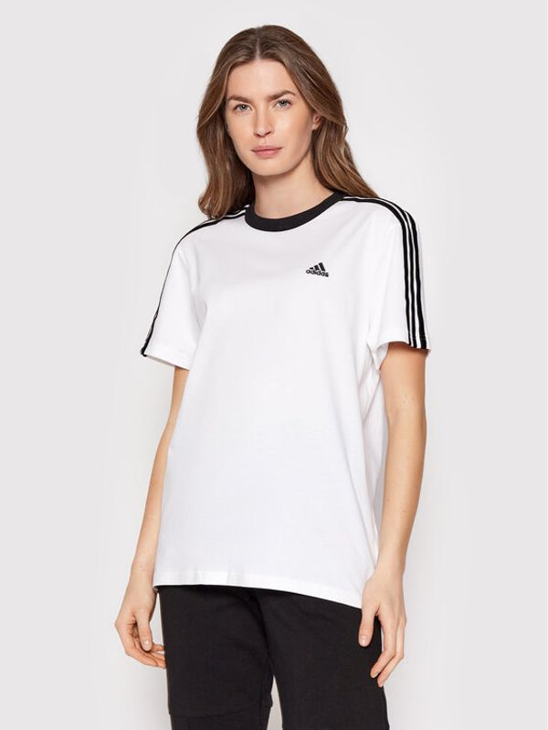 adidas adidas Тишърт Essentials H10201 Бял Relaxed Fit